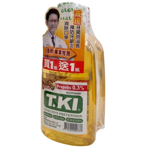【買1送1】 T.KI 鐵齒蜂膠漱口水350mL/罐