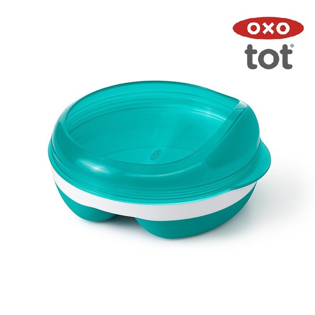 OXO tot 副食品分隔碗-靚藍綠