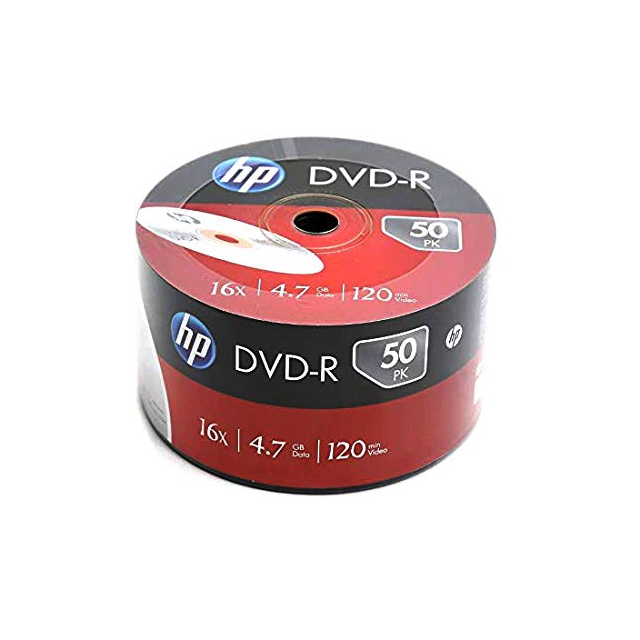 HP DVD-R 16X空白光碟片 4.7GB 120min 50片入裸包
