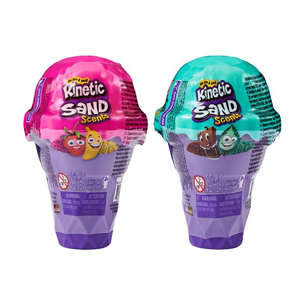 【瑞典 kinetic sand 動力沙】冰淇淋驚喜組 巧克力薄荷 草莓香蕉 二款可選擇