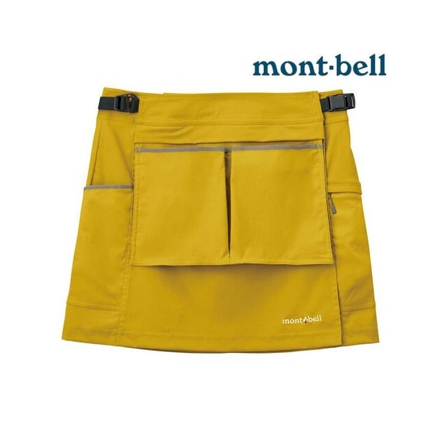 ├登山樂┤日本 mont-bell Field Wrap Apron short女款工作圍裙-黃 # 1132105