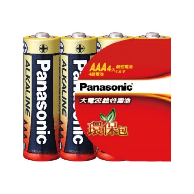 【光南大批發】Panasonic國際牌大電流鹼性電池4號4入(紅鹼)(環保包)＃春節團圓趣