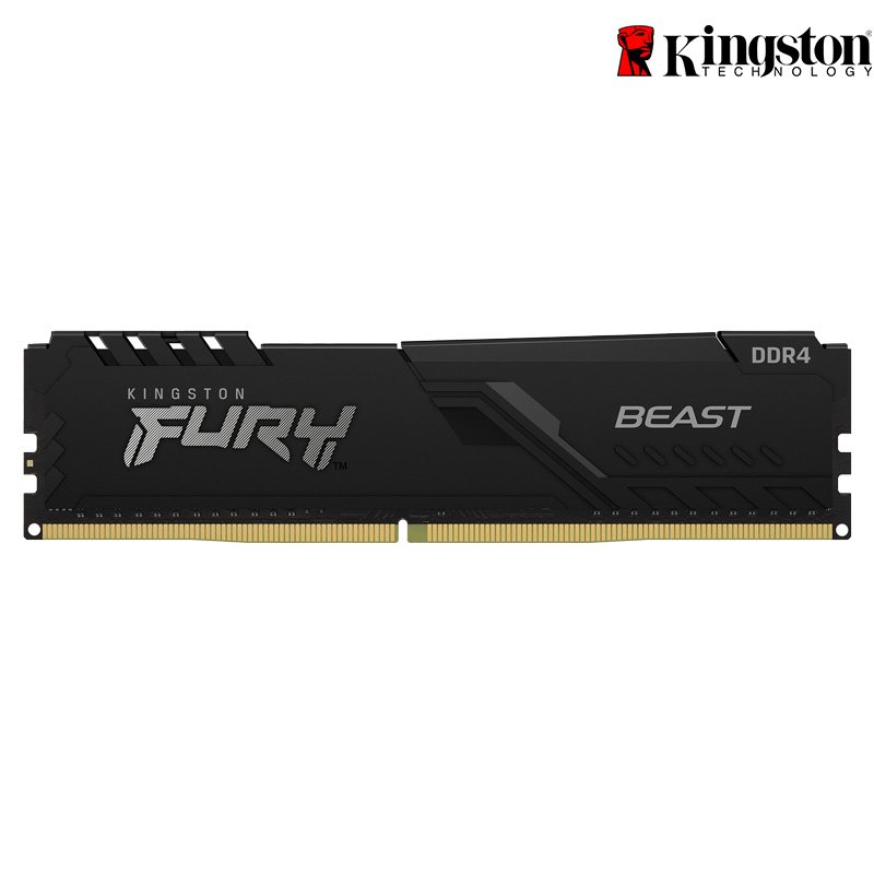 Kingston 金士頓 FURY Beast DDR4 3200 16GB 桌上型記憶體 黑散熱片 CL16 KF432C16BB/16