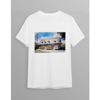 新北投名產紀念品~新北投車站正面手繪系列之白色休閑T恤每個特價450元