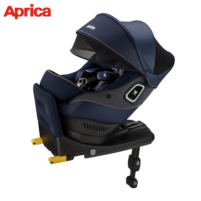 愛普力卡 aprica cururila plus 360 ° safety 0 4 歲迴轉式座椅型汽車安全座椅 宇曠藍
