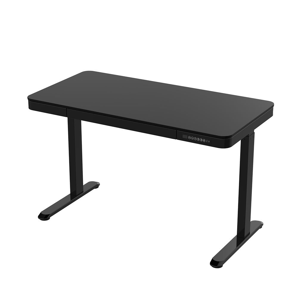 FLEXISPOT E9W (含抽屜款)電動升降家居桌-黑色桌腳黑色桌板（DIY組裝） 豪優人體工學椅專賣店