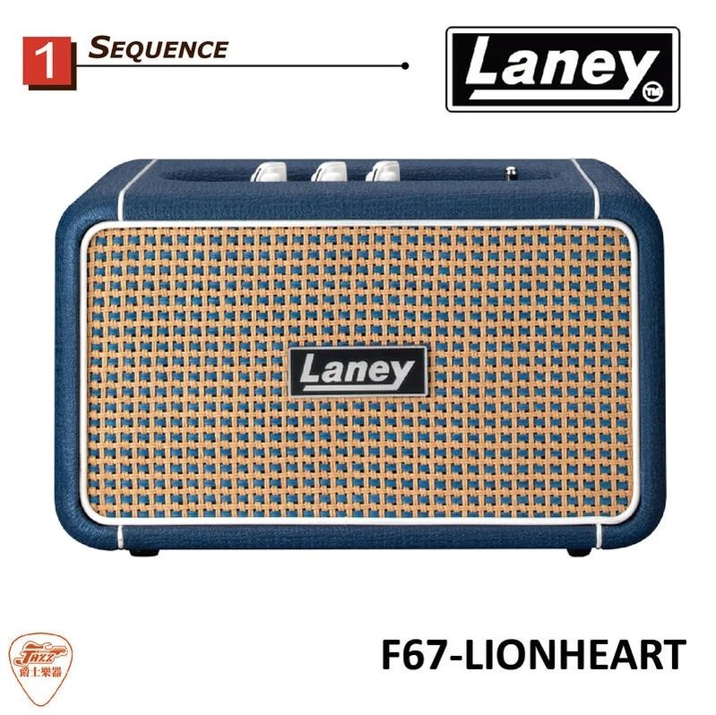 【爵士樂器】公司貨 Laney F67-LIONHEART 藍芽喇叭 藍牙音箱 攜帶式 充電電池