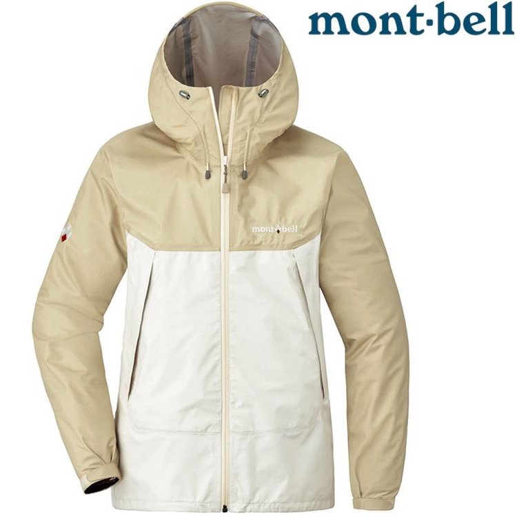 Mont-Bell Thunder Pass 女款 登山雨衣/風雨衣/防水透氣外套 1128636 IV/OF 牙白/白