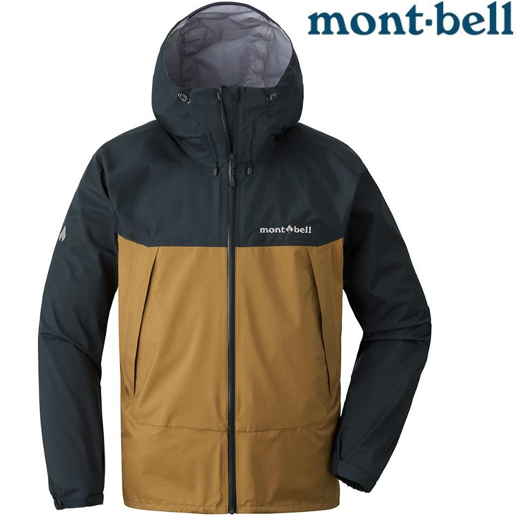 Mont-Bell Thunder Pass 男款 登山雨衣/風雨衣/防水透氣外套 1128635 GP/OC 石墨/赭石褐
