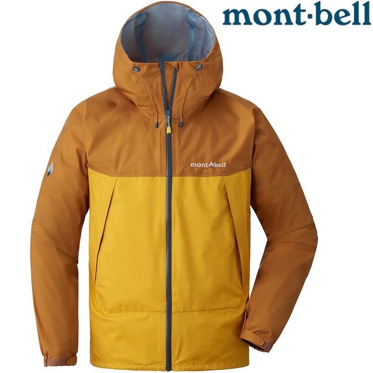Mont-Bell Thunder Pass 男款 登山雨衣/風雨衣/防水透氣外套 1128635 HN/MA 蜜黃/橘