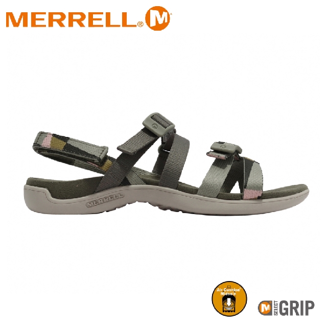 【MERRELL 美國 女 DISTRICT 3 BACKSTRAP WEB 涼鞋《青苔綠》】ML004196/休閒鞋/戶外鞋