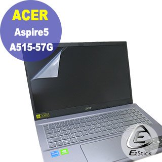 【Ezstick】ACER Aspire A515-57G 靜電式筆電LCD液晶螢幕貼 (可選鏡面或霧面)