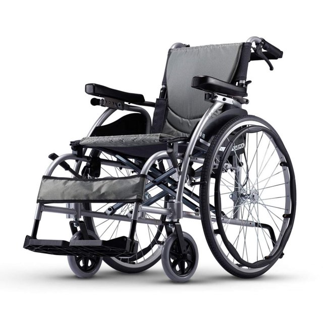 KARMA康揚鋁合金手動輪椅(大輪)舒弧106(KM-1501.3)(超值好禮二選一)