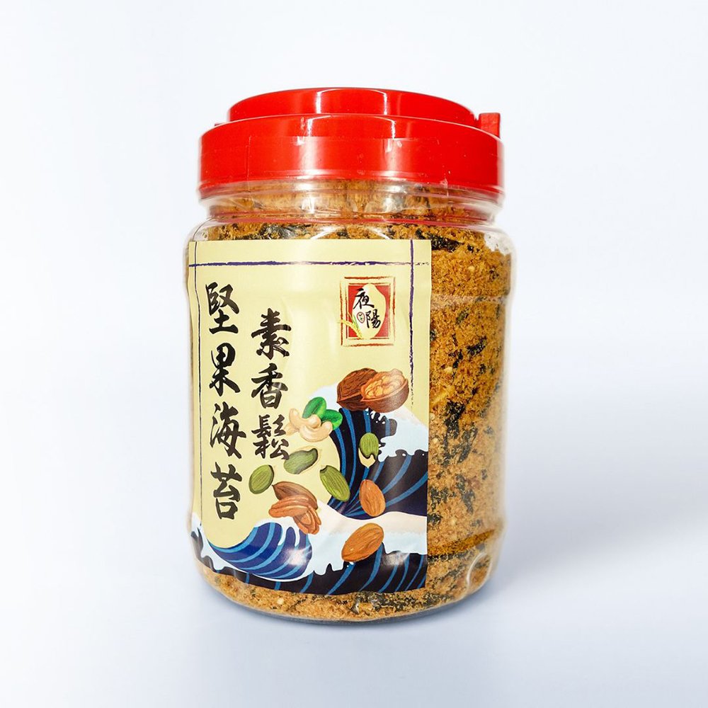 【夜陽米商行】堅果海苔素香鬆350公克 全素 拌飯拌麵 香脆美味 營養低熱量