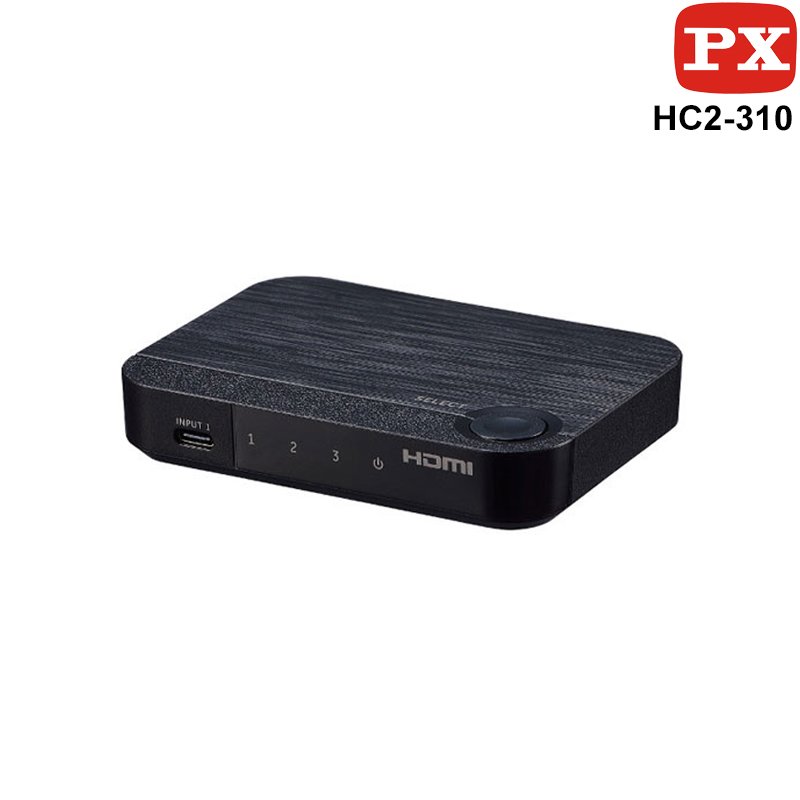 PX 大通 HC2-310 Type-C &amp; HDMI2.0版 三進一出 KVM切換器 4K 60Hz