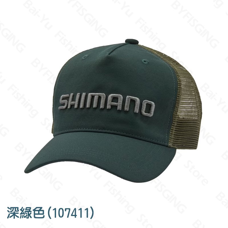 ◎百有釣具◎SHIMANO CA-061V 標準款半網釣魚帽 經典設計半網釣魚帽。 基本款剪裁設計，前側配置SHIMANO LOGO。