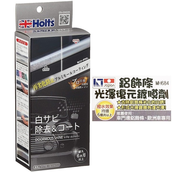 【★優洛帕-汽車用品★】日本HOLTS 鋁飾條光澤復原鍍膜劑組 歐洲車專用 MH684