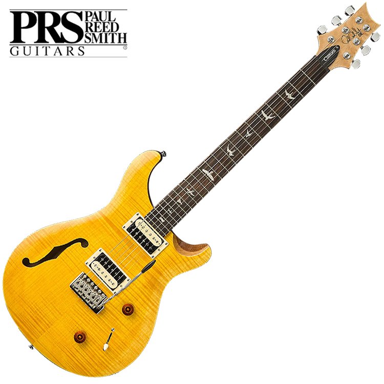 PRS SE Custom 22 SEMI-HOLLOW 電吉他-經典鑲鳥指板/Yellow黃/原廠公司貨