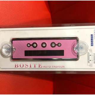 【Max魔力生活家】BOSITE 博斯特 水鑽 碳纖維 粉紅色 行動電話留言板 車用電話留言版 (超低價)