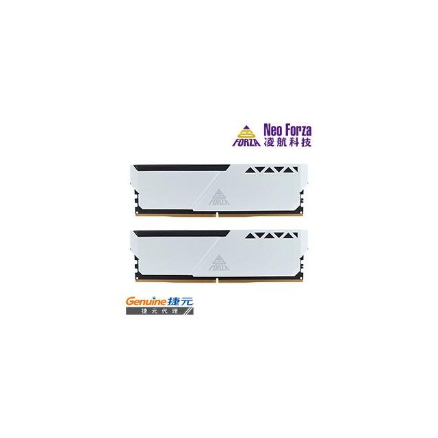 Neo Forza 凌航 TRINITY DDR5 5600 32G(16G*2)電競超頻記憶體(白色)CL40