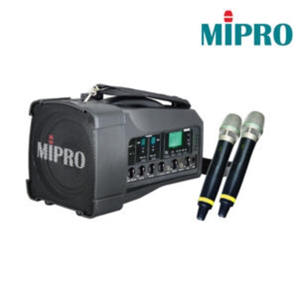 亞洲樂器 MIPRO MA-100D/ACT-58H*2 5.8G雙頻迷你無線 喊話器