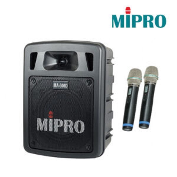 亞洲樂器 MIPRO MA-300D/ACT-58H*2 5.8G雙頻手提無線喊話器