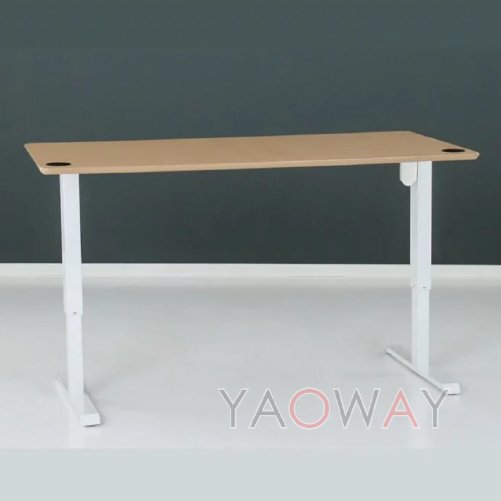 【耀偉】丹麥Conset 501-33(96x68桌面) 霧面黑/陶瓷白電動升降桌/可加裝活動輪/可對坐/黑色桌腳 黑色桌腳 [寬92 cm]