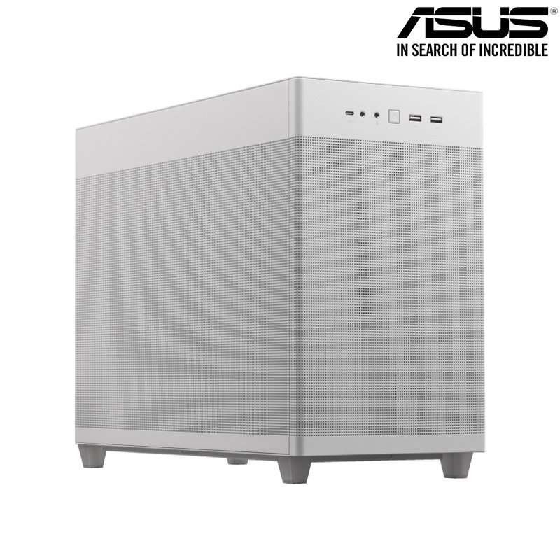 ASUS 華碩 Prime AP201 金屬網孔側板 Micro-ATX 機殼 白色