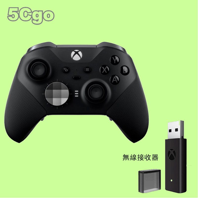 5Cgo【權宇】微軟Xbox Elite2 精英版手柄二代 無線控制器多組可換配件持久遊體驗(主機+接收器) 含稅