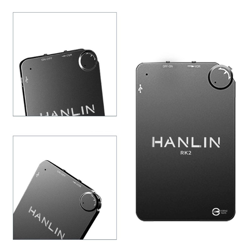 HANLIN-RK2 超薄 錄音卡片 錄音筆 16G-192小時 DSP數位降噪 4mm卡片式 MP3 Player 隨身聽