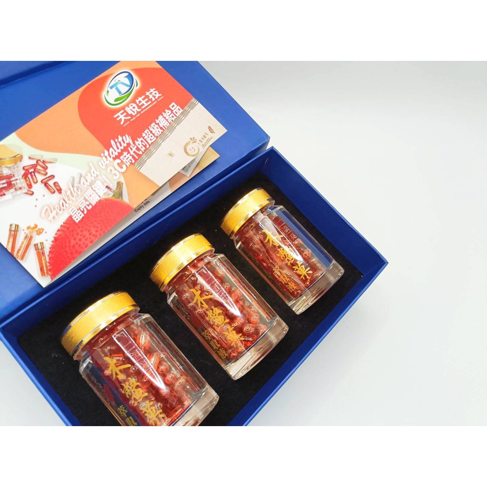 【天悅生技】頂級純木鱉果油膠囊三瓶裝禮盒 (60粒/瓶)
