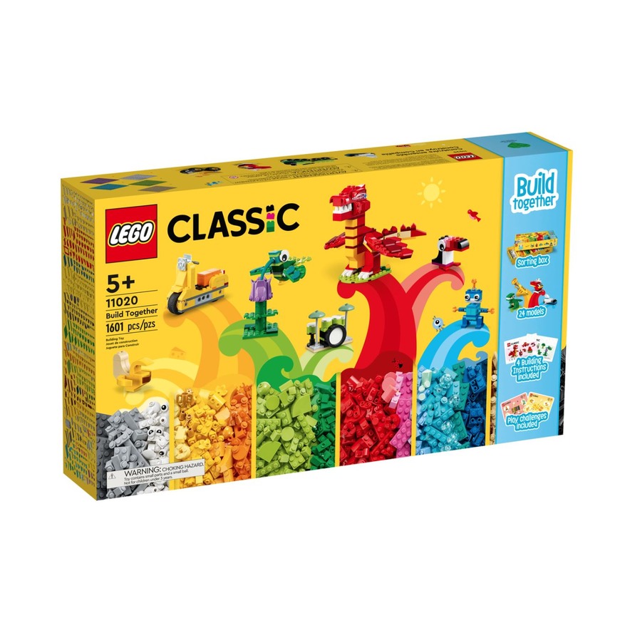 LEGO樂高 11020 Classic系列 一起拼砌 外盒:58.5*34*10.5cm 1601pcs