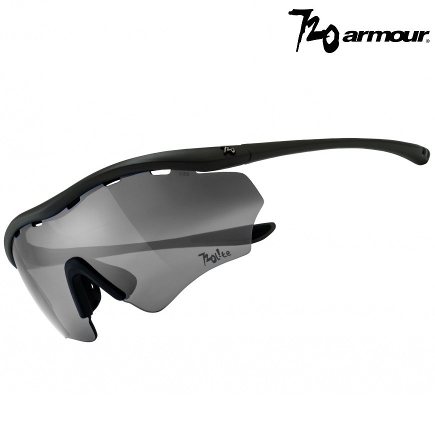 720armour Lite Rider 運動太陽眼鏡 消光黑框/偏光灰 防爆偏光PCPL鏡片 T337LiteB7-20-PCPL D33E04