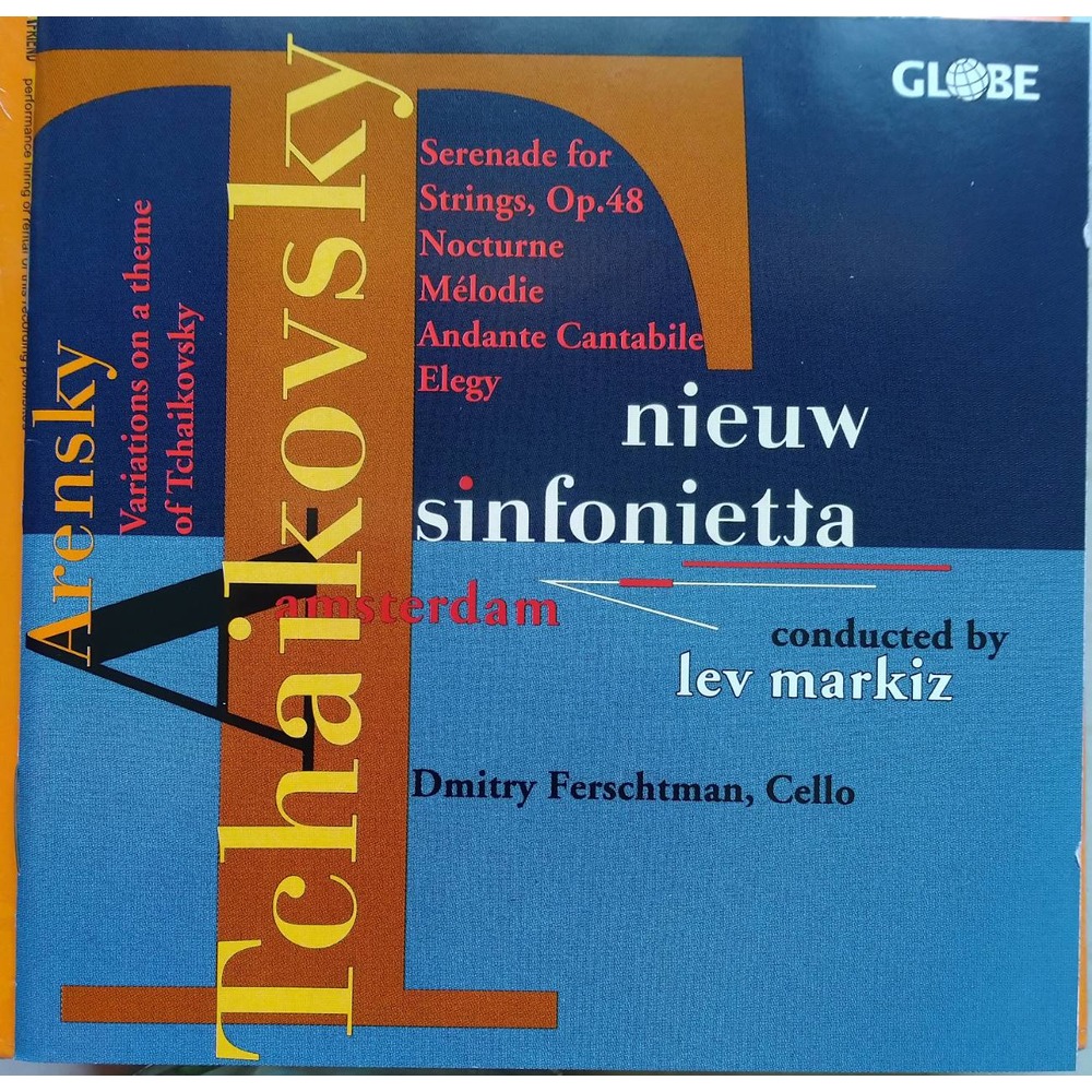 GLOBE GLO6021 阿倫斯基 柴可夫斯基 大提琴弦聲古典美音曲輯 Arensky Op35a Tchaikovsky Op42 Op48 Cello String (1CD)