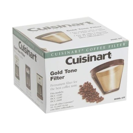 [3美國直購] Cuisinart GTF 原廠 10-14杯 咖啡機用 金屬濾網 濾杯 免濾紙過濾網 Gold Tone Coffee Filter _CC2