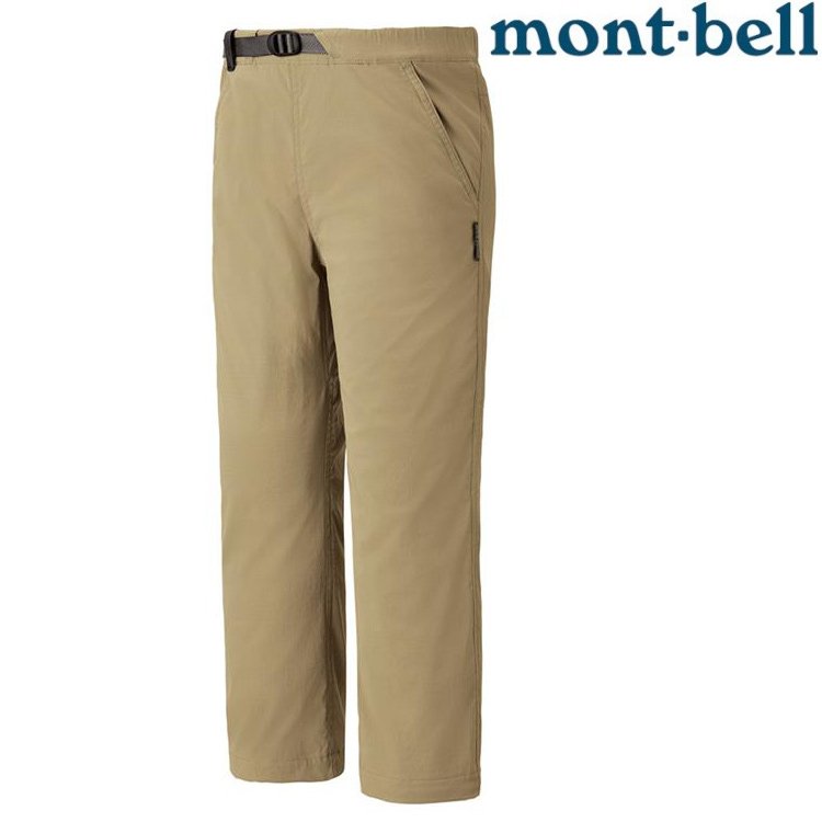 Mont-Bell 兒童款休閒彈性長褲/小朋友登山褲 1105591 LTN 淺卡其