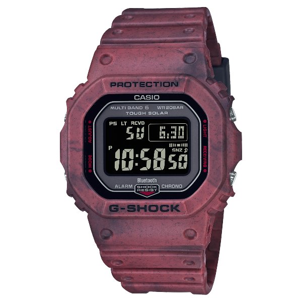 casio 卡西歐 g shock 太陽能 x 藍牙連線 荒野冒險電子腕錶 紅 42 8 mm gw b 5600 sl 4