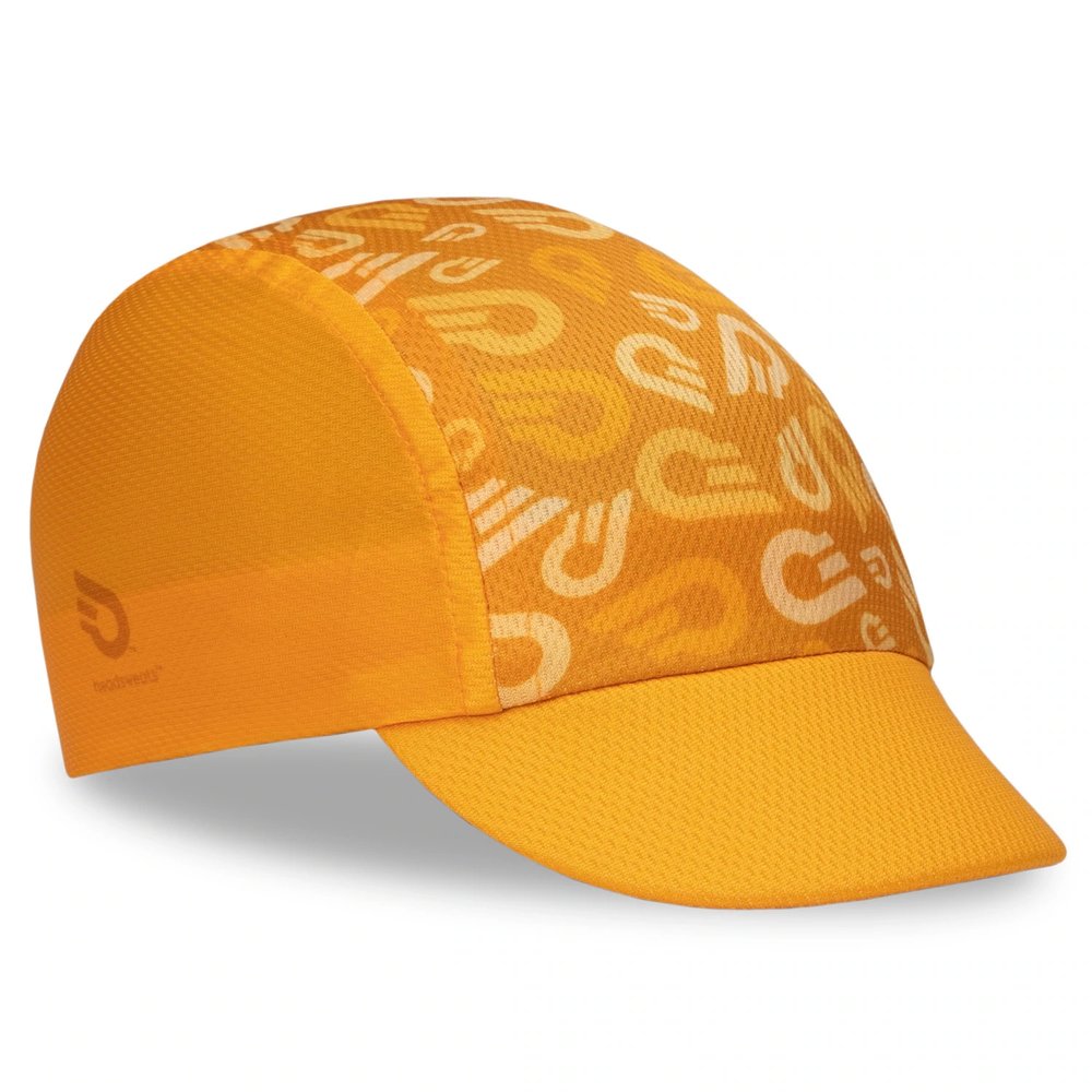 Cycle Cap | HS Print.美國汗淂 HEADSWEATS.橘色單車 自行車小帽.環台挑戰.鐵人三項配備.