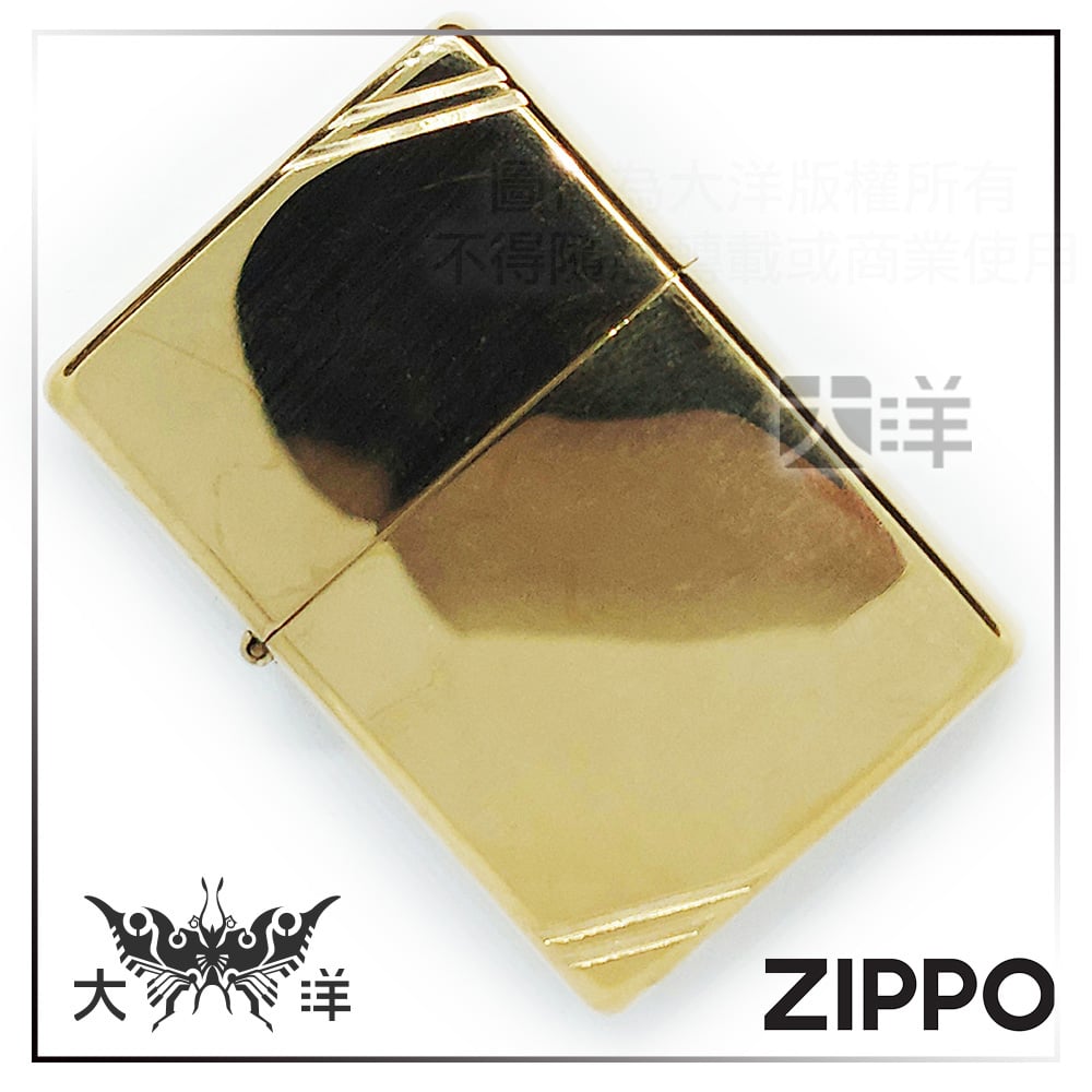 ◤大洋國際電子◢ Zippo 270 古典銅鏡⾯切⾓防風打火終身保修美國製造