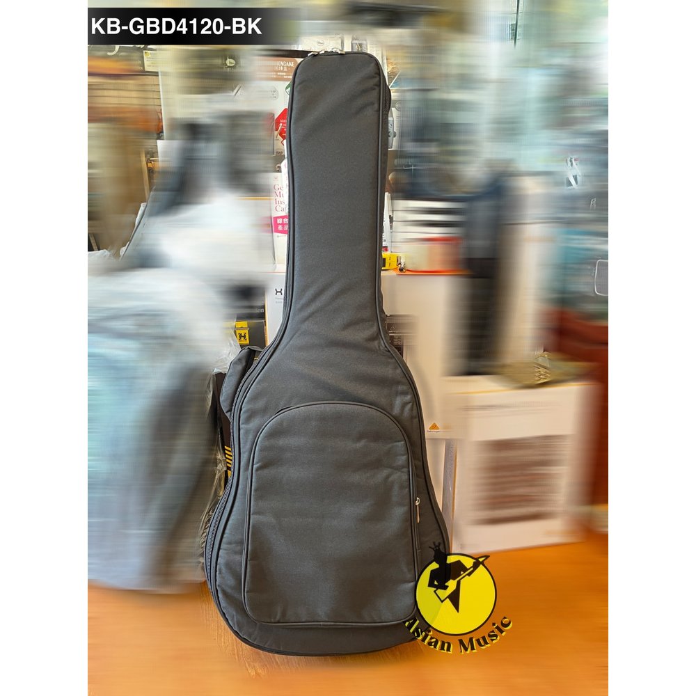 亞洲樂器 KB-GBD4120-BK 20mm 民謠吉他袋 黑色