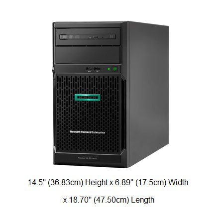 HPE ProLiant ML30 Gen10 Plus 非熱抽3.5吋伺服器(P44723-B21)【Intel Xeon E-2324G / 8GB記憶體 / 內件軟體raid / DVD / 350W】