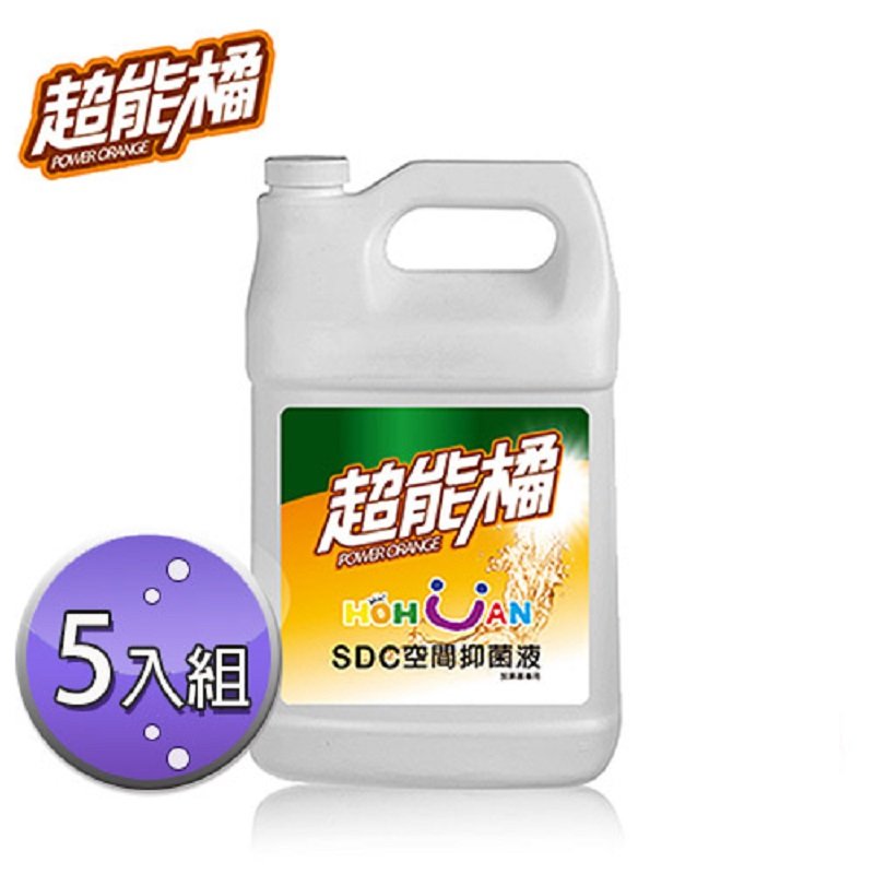 【戶外風】超能橘SDC環境空間抑菌液3000ml – 5入(贈:抑菌液1入)