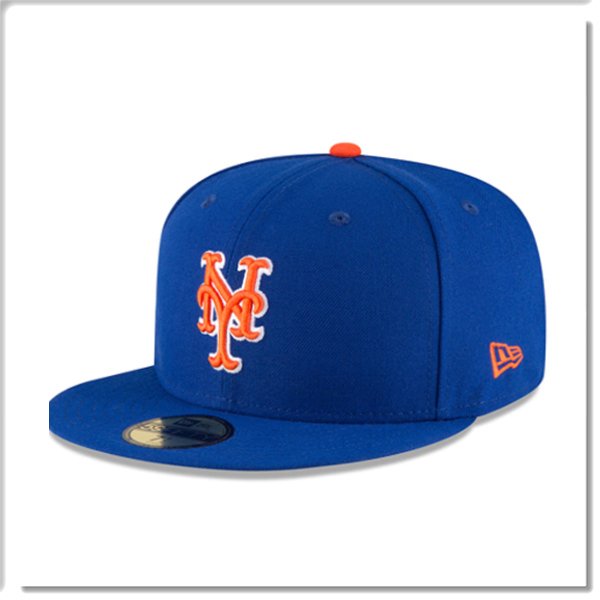 【ANGELNEW ERA】NEW ERA MLB 紐約 大都會 59FIFTY 正式球員帽 橘字 白邊 棒球帽
