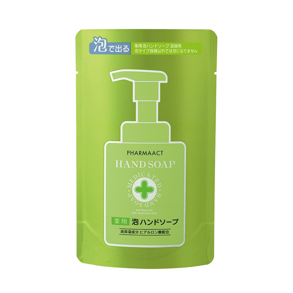 【PHARMAACT】玻尿酸保濕洗手慕斯補充包 200ml