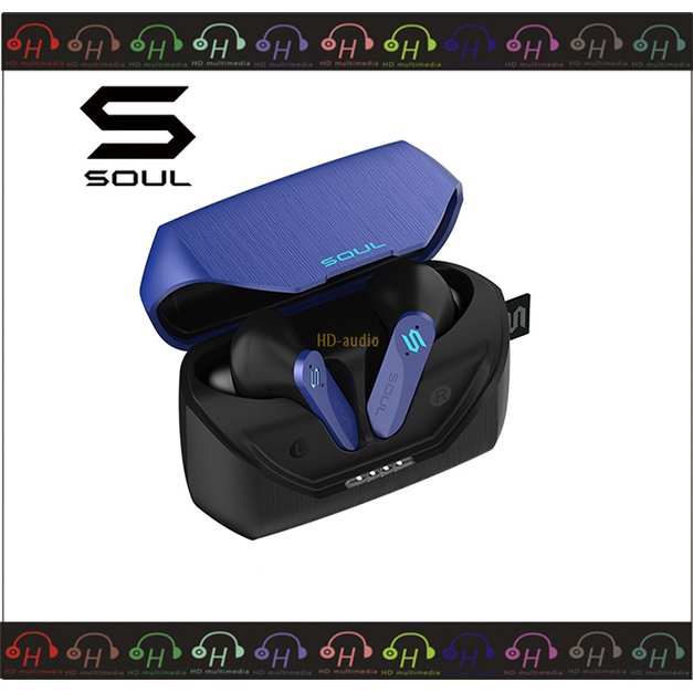 SOUL S-PLAY 低延遲 真無線 藍牙耳機 / 支援無線充電/3種模式自由切換 勇士藍