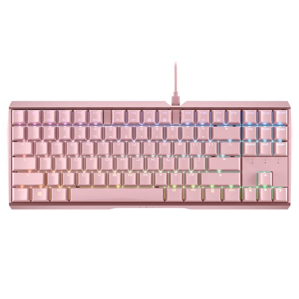 [PC PARTY] CHERRY 德國原廠 MX BOARD MX3.0S TKL 粉色 正刻 機械式鍵盤 靜音紅軸/ 茶軸