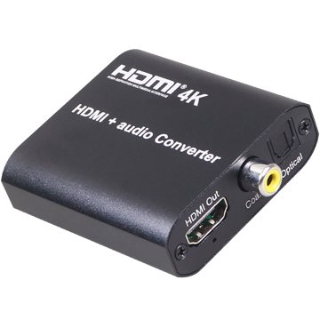 伽利略 HDMI 4K 音/視頻分離器 光纖/同軸輸出 (HDAUOC)