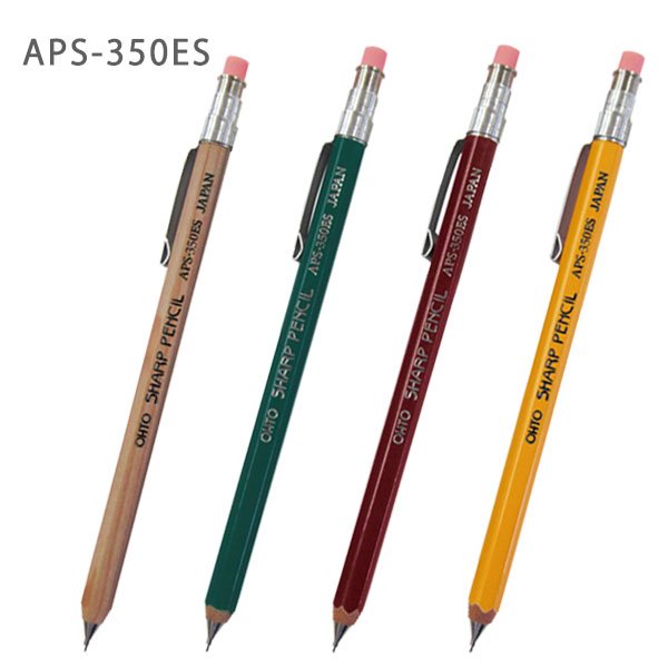 OHTO APS-350ES短型附夾木軸自動鉛筆0.5mm