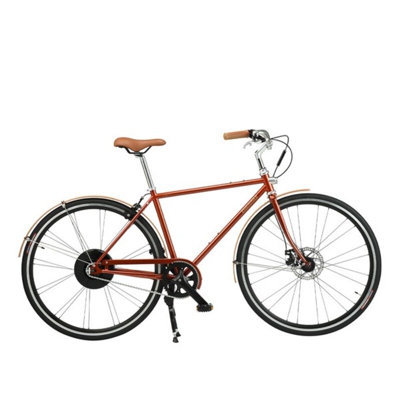 ENERMAX EnGociti 安格 鋼管電動輔助自行車（緋紅橘）