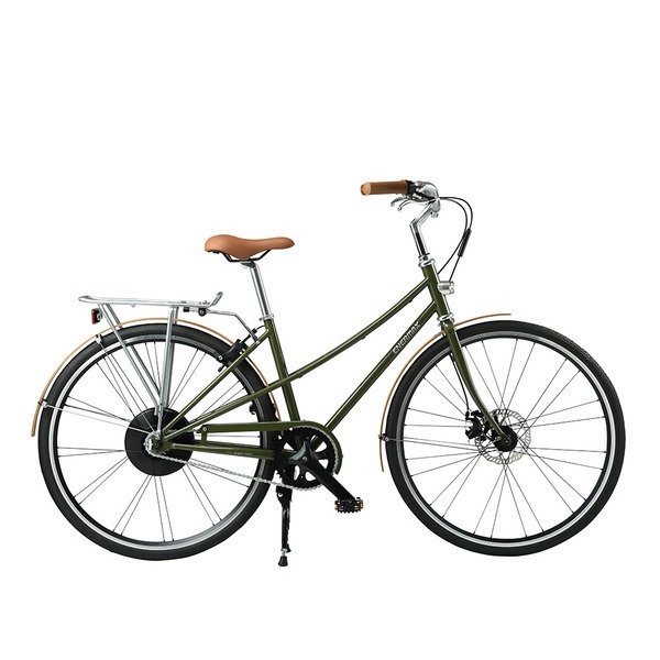 ENERMAX EnGociti 安格 鋼管電動輔助自行車 - 低跨版（橄欖綠）